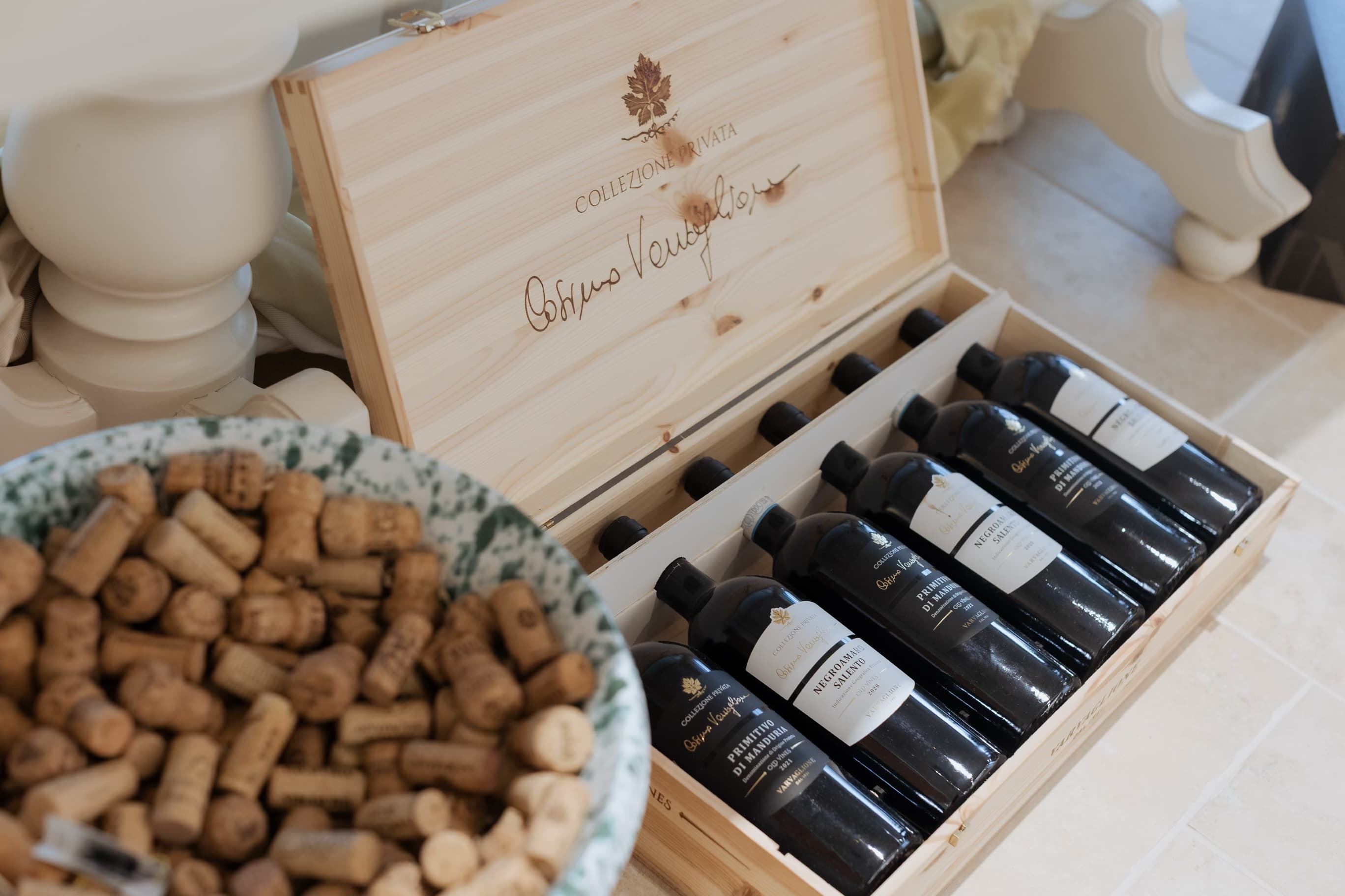 Collezione vini pregiati